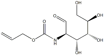 2-烯丙氧基羰基-2-脱氧D半乳糖, , 结构式