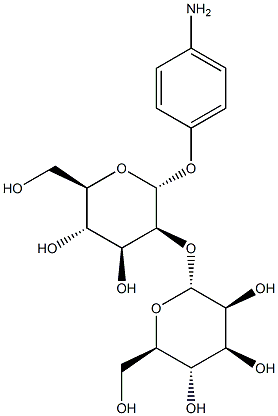 4-Aminophenyl 2-O-(a-D-mannopyranosyl)-a-D-mannopyranoside Struktur