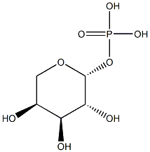 b-L-Arabinose-1-phosphate Struktur
