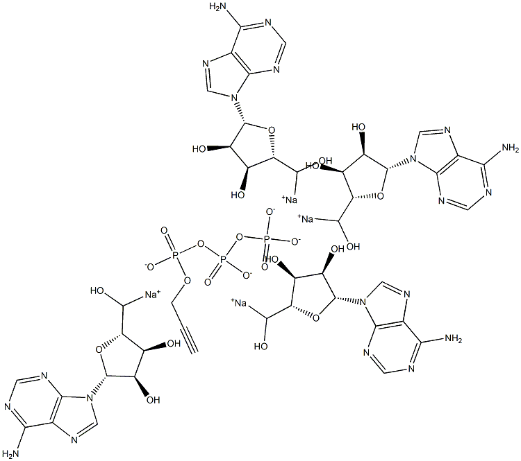 Adenosine-5'-[-(propargyl)]triphosphate sodium salt Struktur