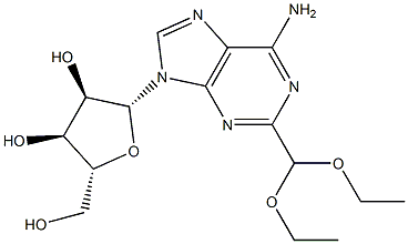 2-Diethoxymethyl adenosine Structure