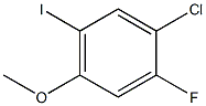 1-Chloro-2-fluoro-5-iodo-4-methoxy-benzene Struktur