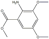 2-Amino-3,5-dimethoxy-benzoic acid methyl ester Struktur