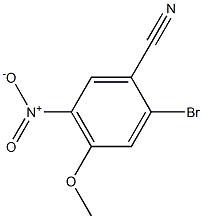 2-Bromo-4-methoxy-5-nitro-benzonitrile Struktur