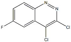 3,4-Dichloro-6-fluoro-cinnoline Struktur
