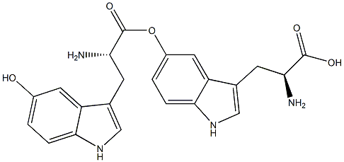 5-HYDROXY-L-TRYPTOPHAN 5-羟基-L-色氨酸 标准品 结构式