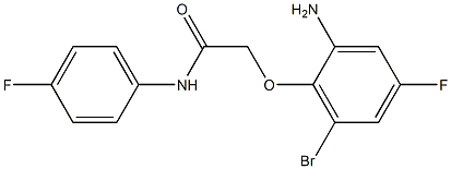  2-(2-AMINO-6-BROMO-4-FLUOROPHENOXY)-N-(4-FLUOROPHENYL)ACETAMIDE