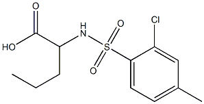  2-(2-CHLORO-4-METHYLBENZENESULFONAMIDO)PENTANOIC ACID