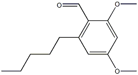 2,4-dimethoxy-6-pentyl-benzaldehyde Structure