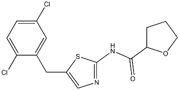 N-(5-(2,5-dichlorobenzyl)thiazol-2-yl)-tetrahydrofuran-2-carboxamide Structure