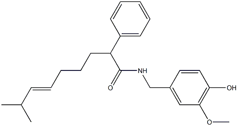 苯基辣椒碱, , 结构式
