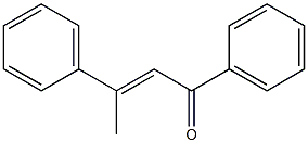 (E) -1,3-二苯基丁-2-烯-1-酮,,结构式