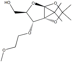 1,2-Di-O-iso propylidene-3-O-(2-methoxyethyl)-alpha-D-ribofuranose Structure