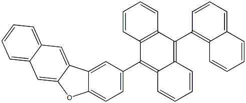 2-(10-(naphthalen-1-yl)anthracen-9-yl)naphtho[2,3-b]benzofuran Structure
