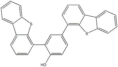 2,4-Bis-dibenzothiophen-4-yl-phenol Structure