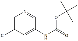 (5-Chloro-pyridin-3-yl)-carbamic acid tert-butyl ester Struktur