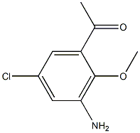 1-(3-Amino-5-chloro-2-methoxy-phenyl)-ethanone Struktur