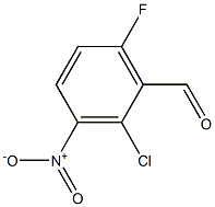 2-Chloro-6-fluoro-3-nitro-benzaldehyde Structure