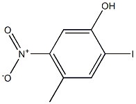 2-Iodo-4-methyl-5-nitro-phenol 结构式