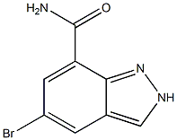 5-Bromo-2H-indazole-7-carboxylic acid amide Struktur