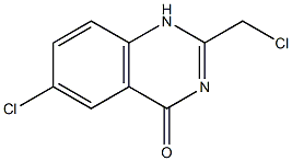6-Chloro-2-chloromethyl-1H-quinazolin-4-one 结构式