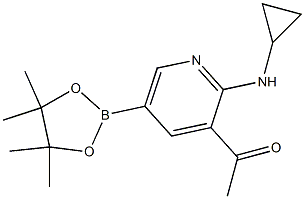 1-(2-(cyclopropylamino)-5-(4,4,5,5-tetramethyl-1,3,2-dioxaborolan-2-yl)pyridin-3-yl)ethan-1-one