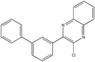 2-氯-3-(3-联苯基)喹喔啉, , 结构式