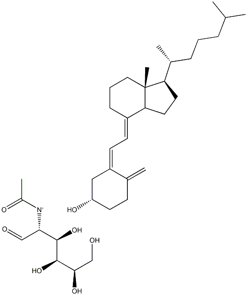 Vitamin D3 N-acetylglucosaminide Structure