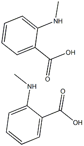 N-METHYLANTHRANILIC ACID, (2-METHYLAMINOBENZOIC ACID) Structure