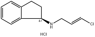 trans-N-(3-Chloroallyl)-1-(R)-aminoindan Hydrochloride Structure