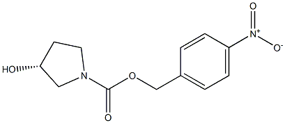 (3R)-3-Hydroxy-1-(4-nitrobenzyloxycarbonyl)pyrrolidine Struktur
