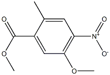 5-Methoxy-2-methyl-4-nitro-benzoic acid methyl ester,,结构式