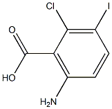 6-Amino-2-chloro-3-iodo-benzoic acid Struktur