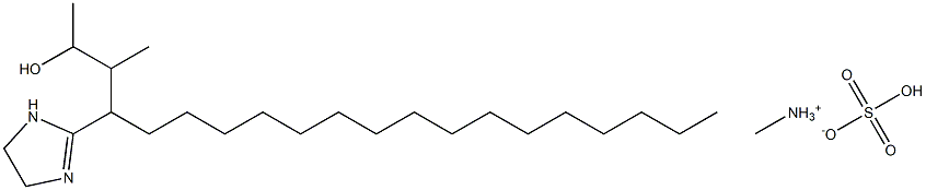 Methyl-1-hydroxyethyl-2-stearyl imidazoline methyl ammonium sulfate Structure