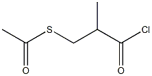 3-乙酰硫基-2-甲基丙酰氯,,结构式