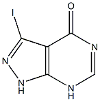 3-Iodo-1,7-dihydro-pyrazolo[3,4-d]pyrimidin-4-one,,结构式
