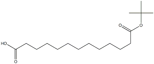 十三烷二酸单叔丁酯,,结构式