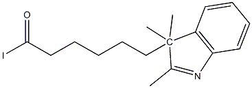 6-(2,3,3-TRIMETHYLINDOL-3-YL)-HEXANOIC ACID Iodide Structure