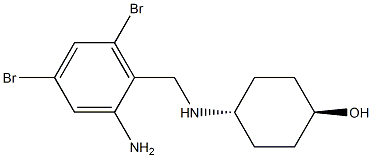 (trans)-4-((2-amino-4,6-dibromobenzyl)amino)cyclohexanol Structure