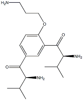 3- (2,4-pivaloyl phenoxy) propylamine 化学構造式