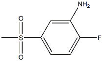 2-FLUORO-5-METHYLSULFONYLANILINE Struktur