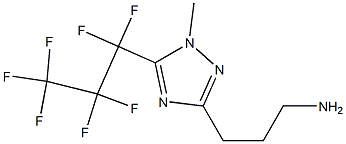 (5-HEPTAFLUOROPROPYL-1-METHYL-1H-[1,2,4]TRIAZOL-3-YL)-PROPYL-AMINE Struktur