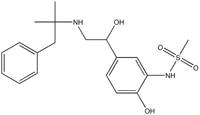 N-(2-HYDROXY-5-(1-HYDROXY-2-(2-METHYL-1-PHENYLPROPAN-2-YLAMINO)ETHYL)PHENYL)METHANESULFONAMIDE Structure