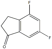 4,6-二氟-1-茚酮 结构式
