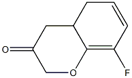 8-氟-3-二氢色原酮,,结构式