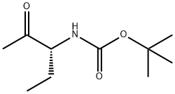 Carbamic acid, N-[(1R)-1-ethyl-2-oxopropyl]-, 1,1-dimethylethyl ester Structure