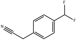 BENZENEACETONITRILE, 4-(DIFLUOROMETHYL)- Struktur