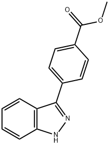 METHYL 4-(1H-INDAZOL-3-YL)BENZOATE 化学構造式