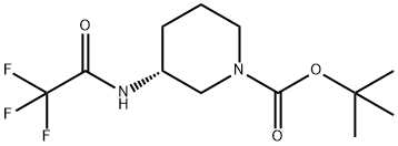 (R)-1-Boc-3-(2,2,2-Trifluoro-acetylamino)-piperidine
 Structure