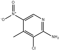 2-AMINO-3-CHLORO-5-NITRO-4-PICOLINE 化学構造式